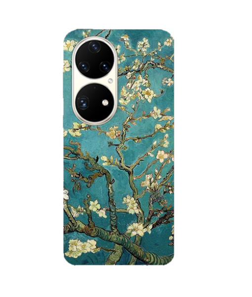 Husa Huawei P50 Pro, Silicon Premium, Van Gogh - Almond Blossom